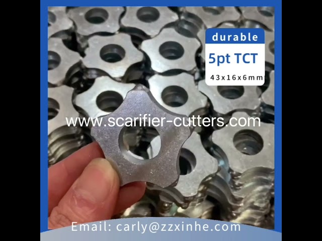 5PT TCT Carbide Cutters For 8“ Electric Self-Propelled Scarifier 200mm