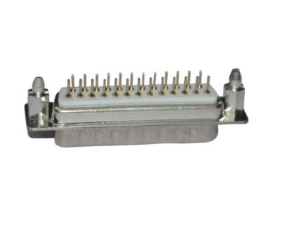 China Male 25 Pin D Sub Connector White DP Type For Waterproof Electrical Wire for sale
