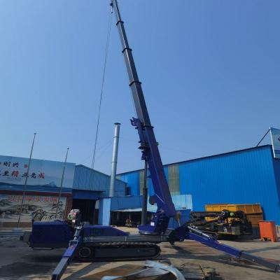 China Rubber Crawler Cantilever Electric Crane Hydraulic Telescopic Outrigger Small Cranes for Narrow Space en venta