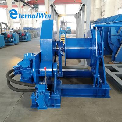 China Customized Rope Capacity Marine Hydraulic Winch Powered By Standard Hydraulic Station for sale