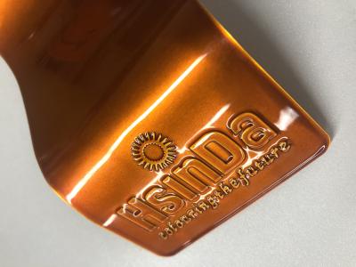 China Claro metálico de cobre amarillo de cobre de la capa del polvo del poliéster de la capa del espray de la pintura electrostática en venta