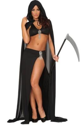 China Wholesale Halloween Costumes Ravishing Grim Reaper Costume for Party Christmas Party for sale