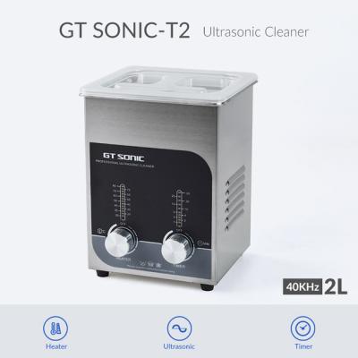 China GT SONIC Heated 2L Stainless Steel Ultrasonic Jewelry Cleaner for sale