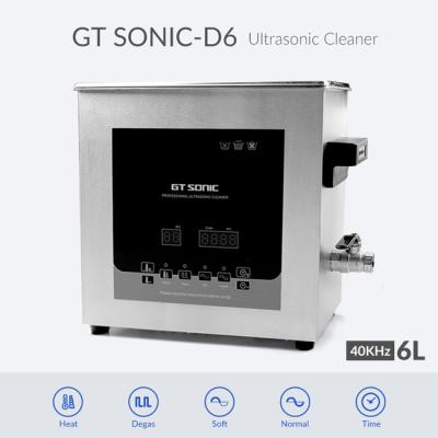 中国 SS 6L Automatic Ultrasonic Cleaning Machine Parts Ultrasonic Cleaner With Digital Timer 販売のため