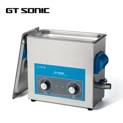 China 0-20 Min Timer Manual Lab Ultrasonic Cleaner 150W 40kHz With Drain / Basket for sale