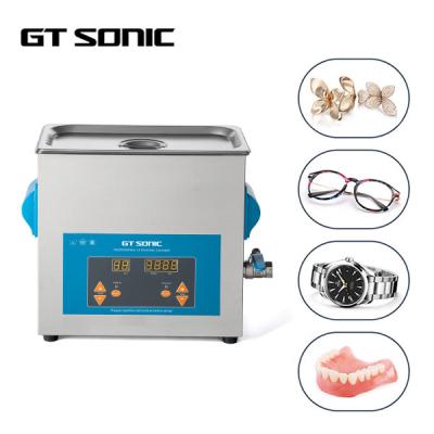China Stainless Steel Ultrasonic Parts Cleaner , Heated Digital Ultrasonic Cleaner 6L for sale