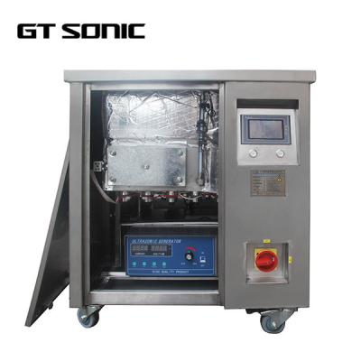 China Dual Frequency Industrial Ultrasonic Cleaning Machine 6000w Heating Power With PLC for sale