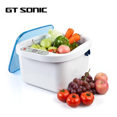 China 12.8L 100W Home Ultrasonic Cleaner Ozone Fruit And Vegetable Ultrasonic Food Washer for sale