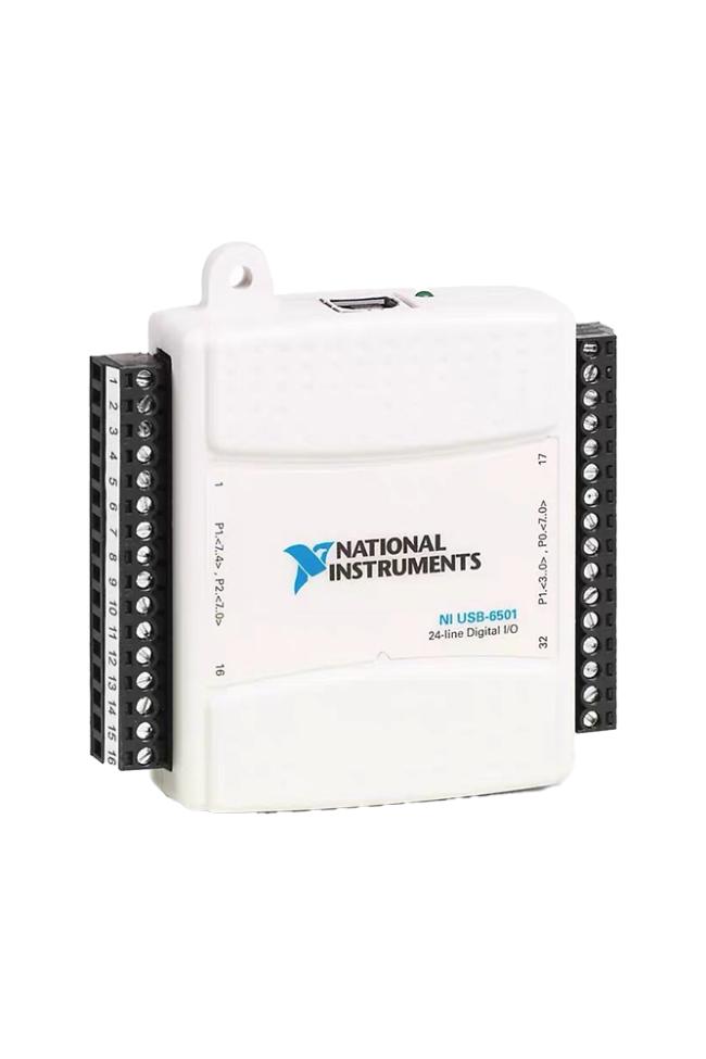 NI USB-6501 Digital I/O Device side view