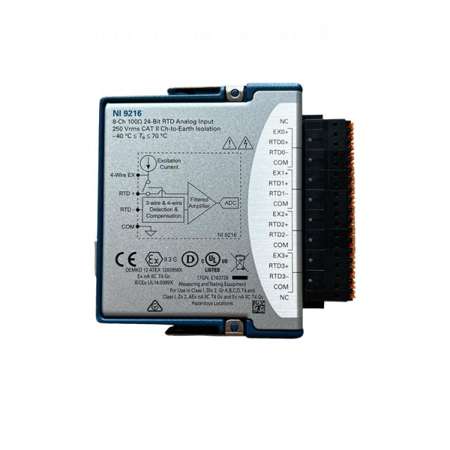 NI-9213 NI-9216 C-Series Temperature Input Module side view