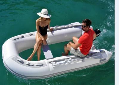 China PVC / Hypalon Clear Bottom Inflatable Boat 3 Chamber TF270 With Clear View for sale
