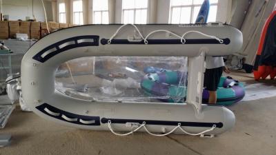 China Entertainment Transparent Inflatable Boat 3.3m Durable 4 Person Inflatable Boat for sale