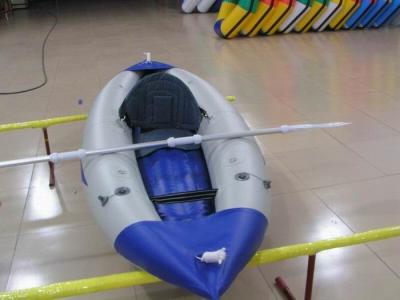 China Durable Inflatable Sea Kayak 25cm Diameter Single Person Kayak For Sport Event for sale