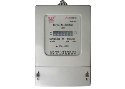 China Three Phase Three Wires Energy Meter Accurate Electrical Pulse Output With Anti Tamper for sale