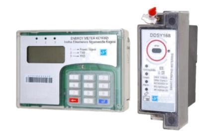 China Single Phase Split Din Rail Prepayment Power Meter With CIU Pole Mounting for sale