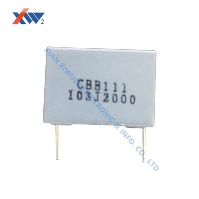 China CBB111 2000 casetes de Dielectri de la película del condensador de la hoja de metal del VAC tamaño pequeño en venta