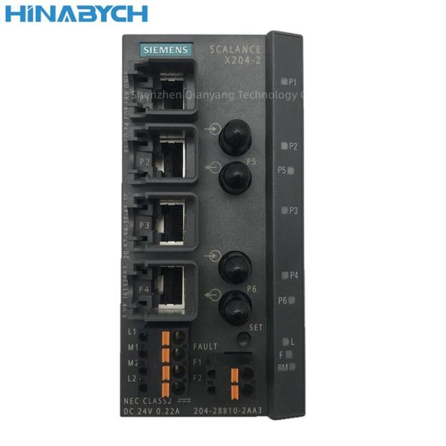 New Original Siemen S Switch 6gk5204-2bb10-2AA3 Scalance X204-2 Managed Industrial Ethernet Switch 4X 10/100 Mbit/S RJ45 Ports
