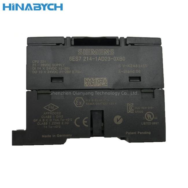 New Original Siemen S 6es7214-1ad23-0xb0 Simatic S7-200 CPU 224 Compact Unit DC Power Supply 14 Di DC/10 Do DC PLC