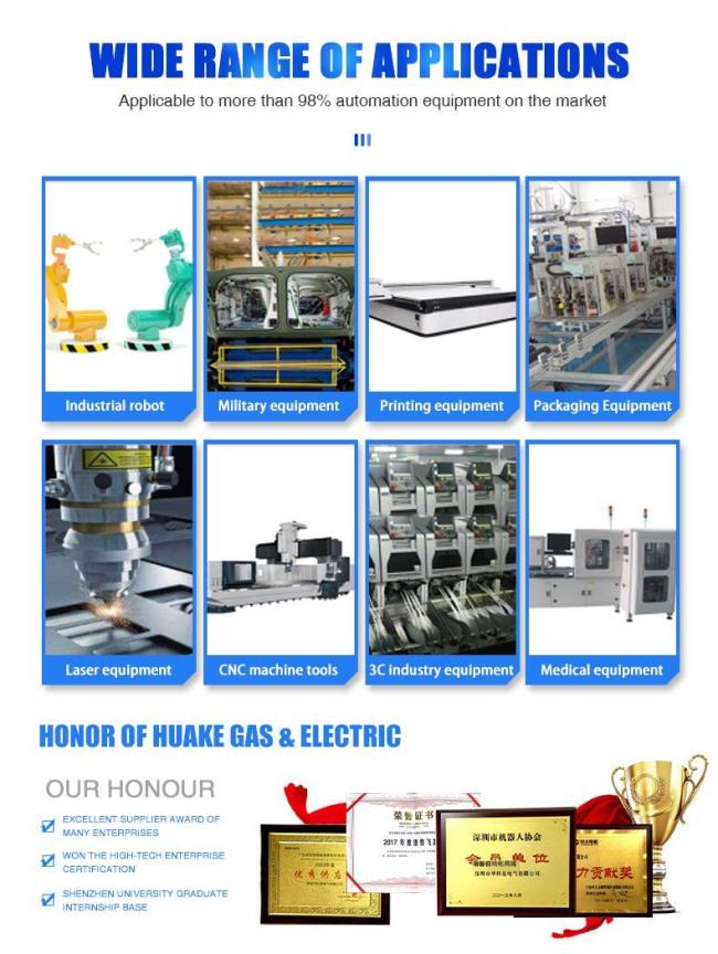 AC220V/380W 100W 200W 400W 750W Single-Phase/Three-Phase Power Servo Motor