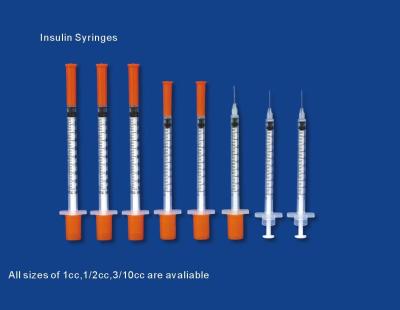 Chine Seringue 29G MOQ 100 à usage unique jetable de la seringue 12mm d'insuline de catégorie médicale à vendre
