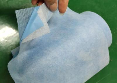 China Anti - nivel azul no tejido médico 4 del color AAMI de la tela de las bacterias en venta
