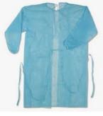 Chine Manchette tricotée par collier rond jetable non tissée de support de revers de robes d'isolement d'espèces à vendre