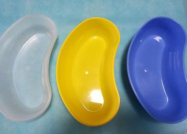 China El cuenco plástico estable del riñón, riñón formó el azul amarillo de medición hecho salir bandeja en venta