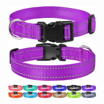 China Woven Logo Puppy Flashing Collar for sale