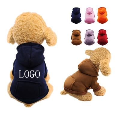 China animais de estimação 0.1kg que vestem a roupa Logo Puppy Pet Fleece Plain tecido placa à venda