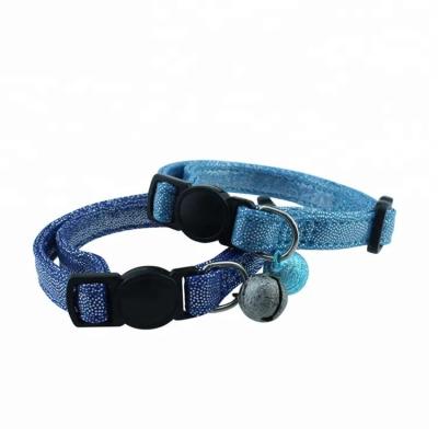 China Pu Breakaway Pet Training Collars inflatable cat collar With Bling Bell for sale
