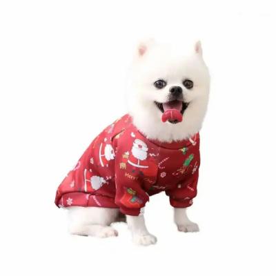 China Soft Winter Pet Christmas Sweater Warm Christmas T Shirts Cotton / Tulle Material for sale