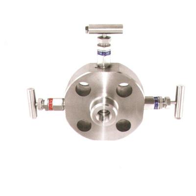 China 1/2'' BSP 100C 2 Valve Manifold 6000 Psi 2 Way Manifold Valve Stainless Steel for sale