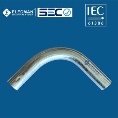 China Carbon Steel IEC 61386 Conduits EMT Elbow 90 Degree Sleeve Connection for sale