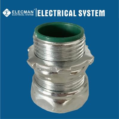 China E513114 EMT Conduit Fittings 4 Inch EMT Connector Compression for sale