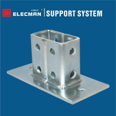 China Galvanized Steel Strut Channel Post Base plate Double Column for sale
