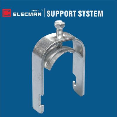 China One Piece Cable & Conduit Strut Clamps Saddle Type Galvanized Steel for sale