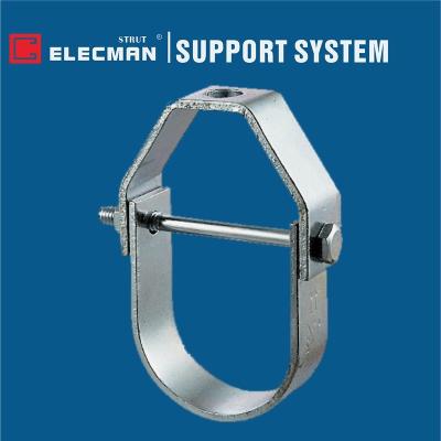 China Adjustable Steel Clevis Loop Conduit Pipe Hangers Support 4 inch Light Duty for sale