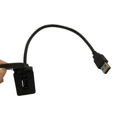 China Square Panel Cable Wire Harnesses Car USB Cable With Anti Dust Cover for sale