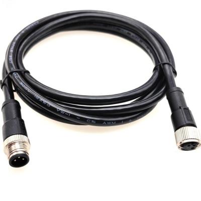 China Custom M12 A Type IP68 Waterproof Wire Harnesses For Car Security / Industry Equipment for sale