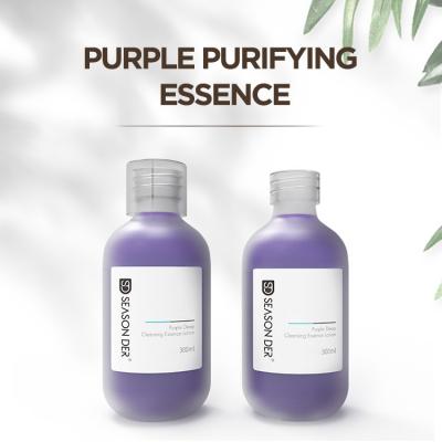 China Esencia de la purificación de la púrpura del OEM para la piel que limpia antes de la solución de limpieza de la cutícula de la ceja de la práctica en venta