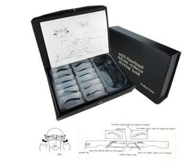 China Permanent Makeup Tattoo Accessories Practice Eyebrow Drawing Band Kit 12pcs for sale