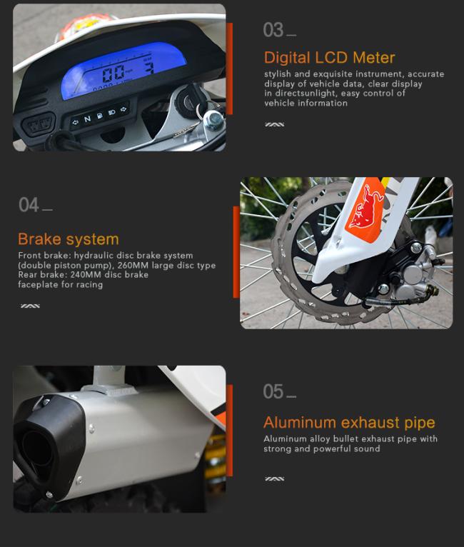 2024 CQR china New motorcycles motocross 250cc dirt bike cheap gasoline powered