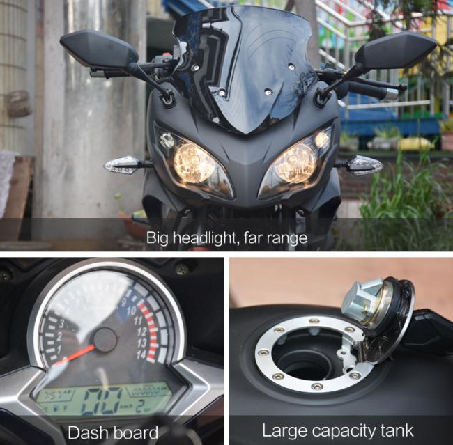 China heavy racing motorcycle 250cc 2-cylinder
