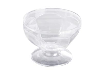 China PS Clear Plastic Dessert Cups With Lids , Disposable Jelly Bowls 110ml for sale