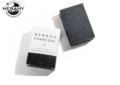 China Black Activated Bamboo Charcoal Natural Handcrafted Soap Deep Cleanse Detoxifying for sale