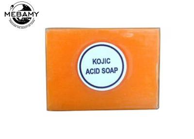 China Natural Antibacterial Kojic Acid Soap Orange Skin Lightening For Face / Body for sale