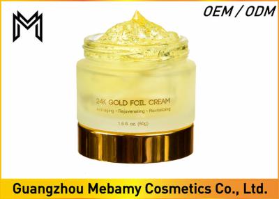 China El gel de la hoja que revitaliza la crema de cara del oro 24K mejora textura/brillo de la piel en venta