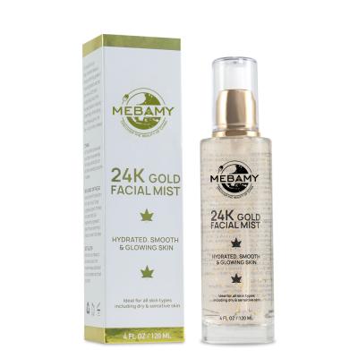 China Hyaluronic Acid 24K Gold Vegan Facial Mist Spray For All Skin Types for sale