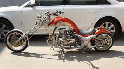 China Hand Brake 200cc Street Legal Motorcycle , Manual Transmission Street Legal Chopper for sale