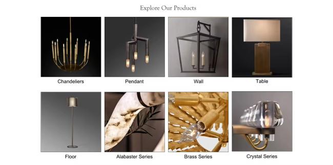 Modern Nordic LED wall lamp in antique brass finish